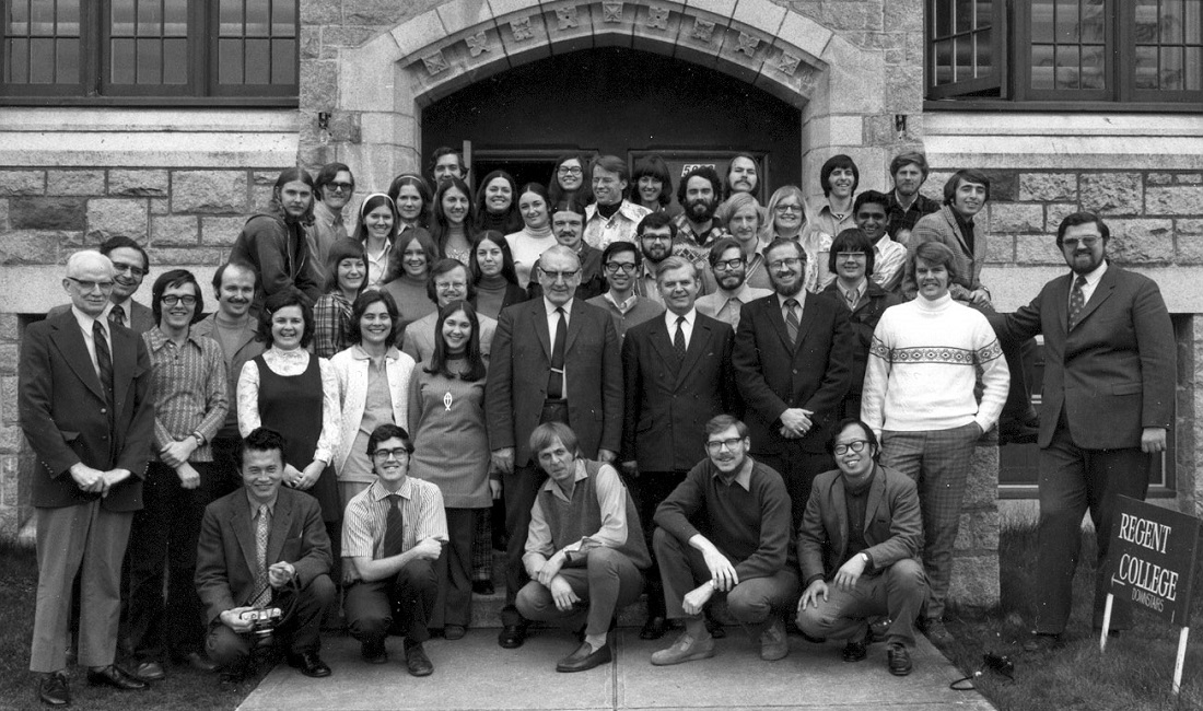 Regent College class of 1972-73 (Martha Gail is in the back row, wearing a white headband)