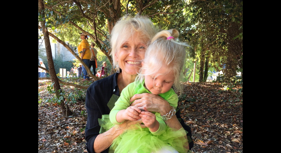 Lynn with one of her much-beloved grandchildren