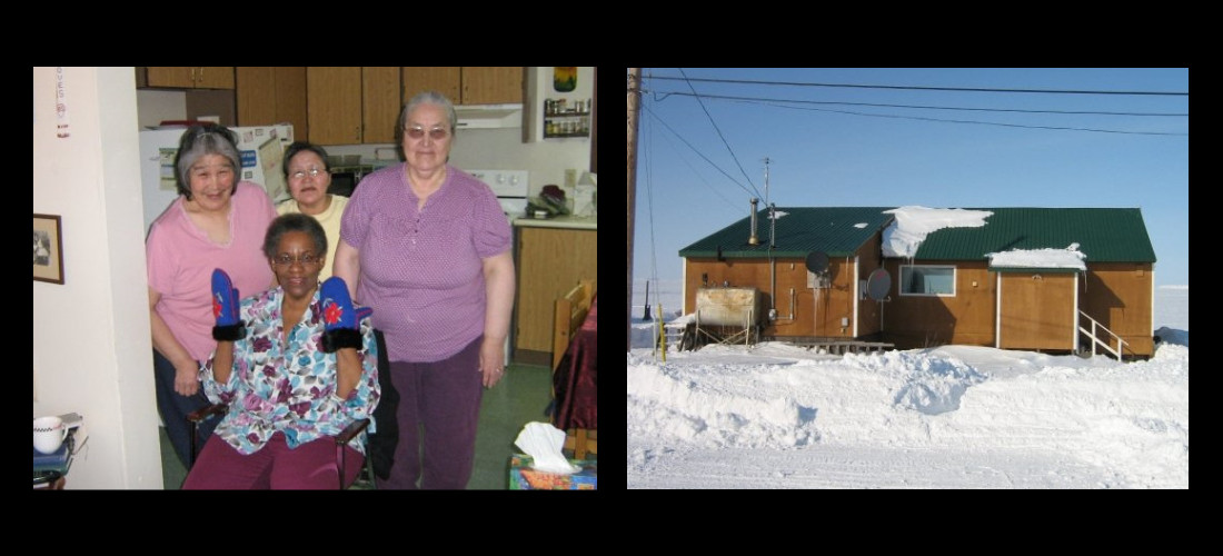 The Anglican Diocese of the Arctic: friends in Kugluktuk (left); rectory overlooking Coronation Gulf in the Arctic Ocean (right).