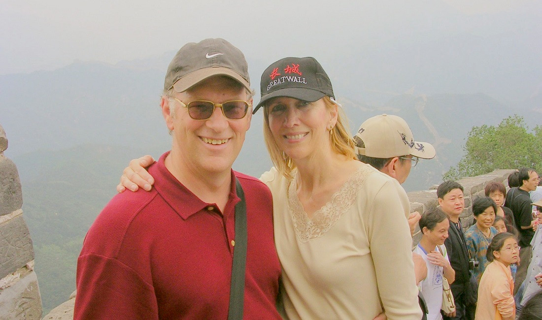 Glen and Kate Scorgie on the Great Wall of China