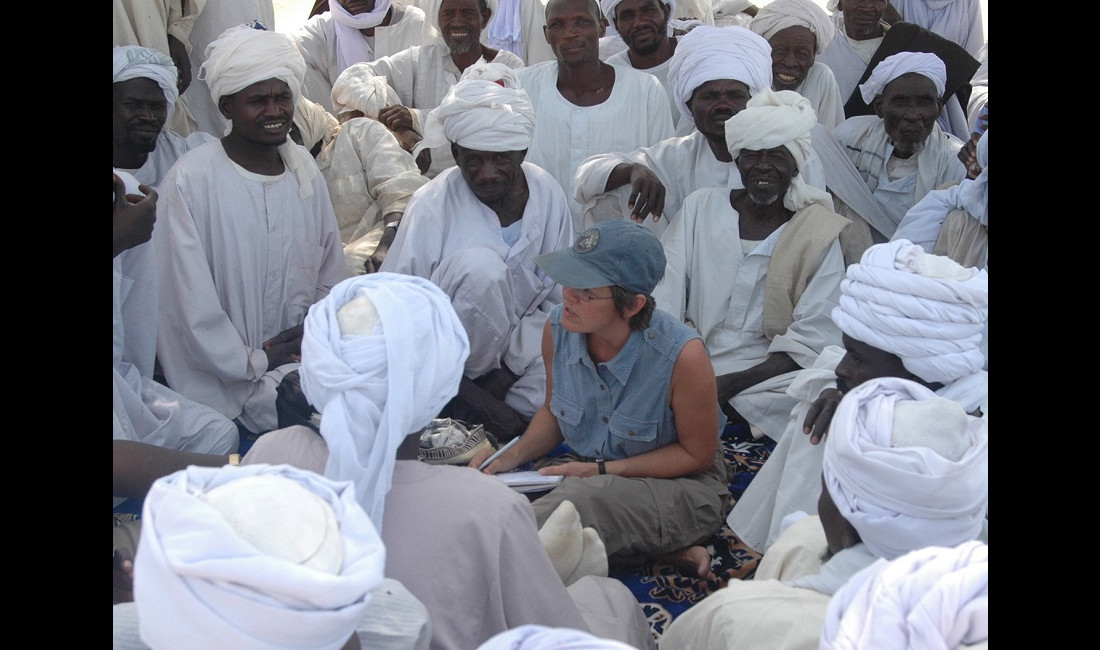 Interviewing refugees from Darfur