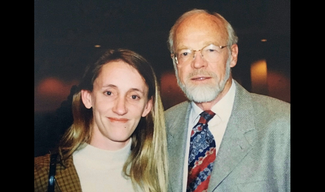 Regent days: Kate with Eugene Peterson
