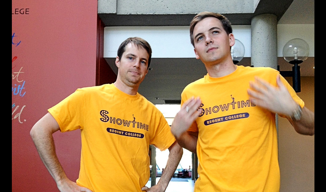 Matt puts on his game face for Showtime intramural basketball