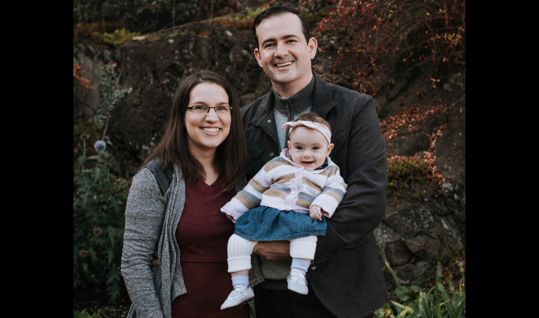 Family portrait: Maria, Will, and Rhea